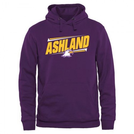 Ashland Eagles Double Bar Pullover Hoodie Purple