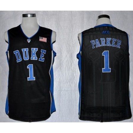 Blue Devils #1 Jabari Parker Black Basketball Stitched NCAA Jersey