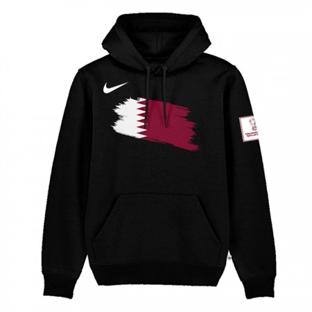 Men's Qatar FIFA World Cup Soccer Hoodie Black