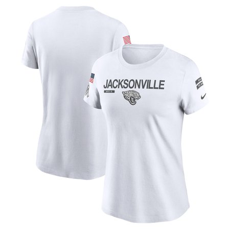 Women's Jacksonville Jaguars Nike White 2024 Salute To Service Legend Performance T-Shirt