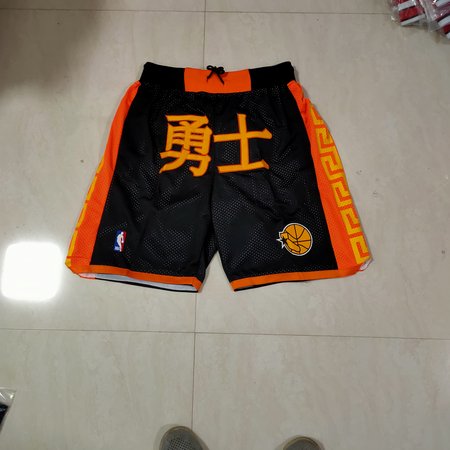 Golden State Warriors Black Shorts