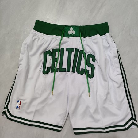 Boston Celtics White Shorts